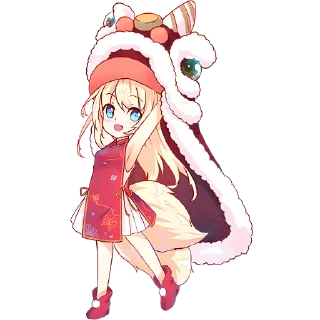 🥳 emoji Некомия (BIG) @Nyasticks Telegram sticker 15 of 25