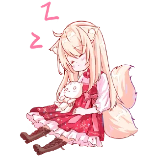 😴 emoji Некомия (BIG) @Nyasticks Telegram sticker 19 of 25