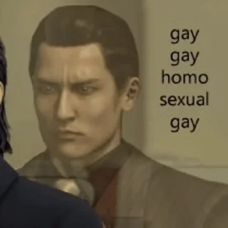 🏳️‍🌈 emoji Cropped Yakuza memes Telegram sticker 17 of 40