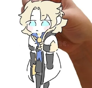 🤍 emoji Albedo Telegram sticker 11 of 50