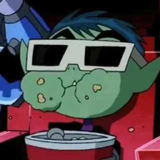 🍿 emoji Teen Titans Telegram sticker 4 of 25
