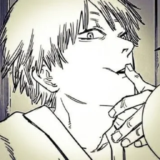 😏 emoji Дэнджи мой симп Telegram sticker 5 of 34