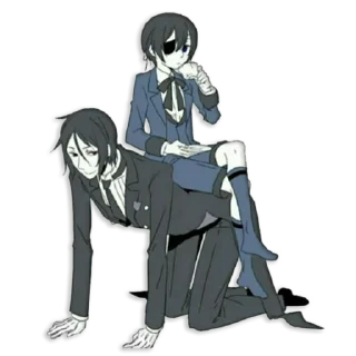 ☕️ emoji Black Butler Telegram sticker 13 of 43