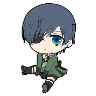 🌑 emoji Black Butler Telegram sticker 21 of 43