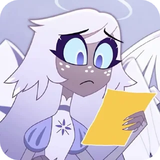 ☺️ emoji 、 ୨ᰍ  Emily!!  ᚐ  ⟡  𓂃 || @HazbinHotel011 Telegram sticker 17 of 30