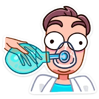 😶 emoji Доктор Алексеев от @TgSticker Telegram sticker 2 of 49