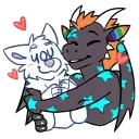 🤗 emoji Kiba Starry Animated by @CrazySnep Telegram sticker 2 of 10