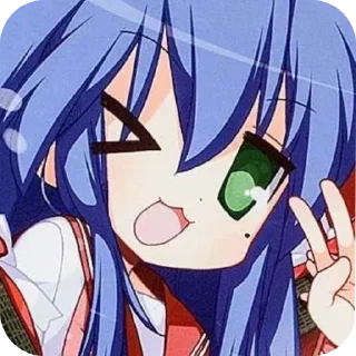 Sticker from 💙💙Konata♡(*>ω<)ω<*♡ @KITTYKIAD