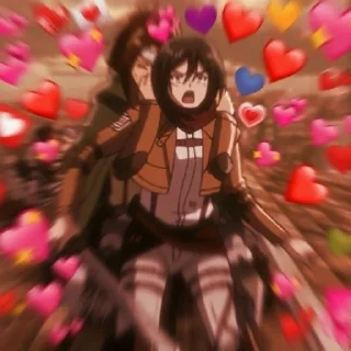 ❄️ emoji Mikasa Ackerman Telegram sticker 10 of 24