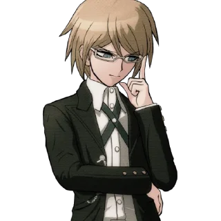 🤔 emoji Byakuya Togami Telegram sticker 13 of 20