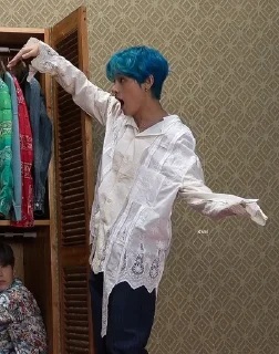 😱 emoji blue tae Telegram sticker 17 of 76