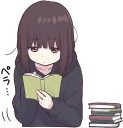 📖 emoji Menhera-chan. 3 :: @line_stickers Telegram sticker 13 of 88