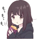 🍠 emoji Menhera-chan. 3 :: @line_stickers Telegram sticker 15 of 88