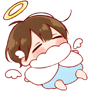 🥱 emoji Ангел/демон кун @Nyasticks Telegram sticker 7 of 34