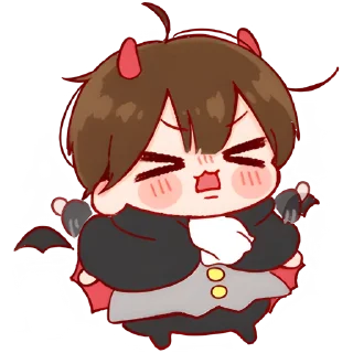 😤 emoji Ангел/демон кун @Nyasticks Telegram sticker 12 of 34