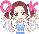 👌 emoji TWICE "Candy Pop" :: @line_stickers Telegram sticker 6 of 40