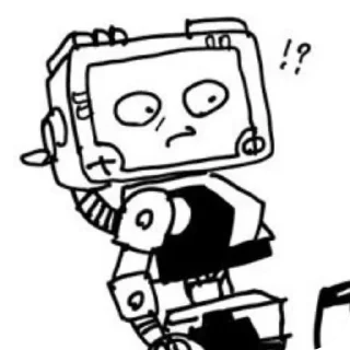 ⚙ emoji « 𝚈𝚘𝚞 𝚍𝚘𝚗𝚎 𝚐𝚊𝚠𝚔𝚒𝚗𝚐? 𝚆𝚎 𝚌𝚊𝚗 𝚜𝚝𝚊𝚛𝚝? 𝙶𝚘𝚘𝚍. » Telegram sticker 18 of 106