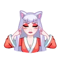 🤔 emoji Kitsune Telegram sticker 19 of 30