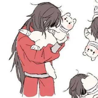 😸 emoji Hua Cheng Telegram sticker 1 of 49