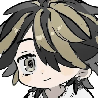 🤍 emoji Kazutora @stikersqq Telegram sticker 7 of 68