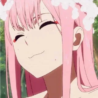 😊 emoji Zero Two Telegram sticker 5 of 37