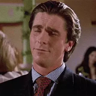 🫤 emoji Christian Bale  @SchizoChupapi Telegram sticker 16 of 21
