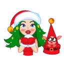 🥶 emoji Santa Girl Telegram sticker 21 of 21