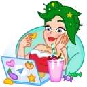 🍿 emoji Santa Girl Telegram sticker 18 of 21
