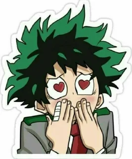 🥴 emoji my hero academia Telegram sticker 9 of 22