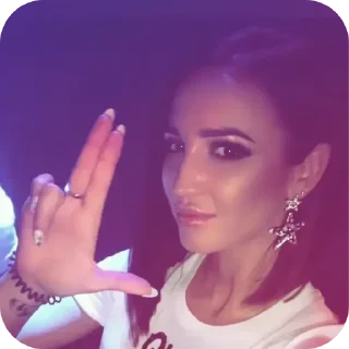 ✋ emoji Ольга Бузова 😝🤟 Telegram sticker 17 of 20