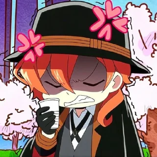 🚬 emoji Чуя bsd wan Telegram sticker 5 of 23