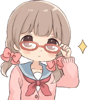 😎 emoji Зайка–тян 2 @nyasticks Telegram sticker 22 of 41