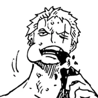 🗿 emoji Roronoa Zoro Telegram sticker 22 of 24
