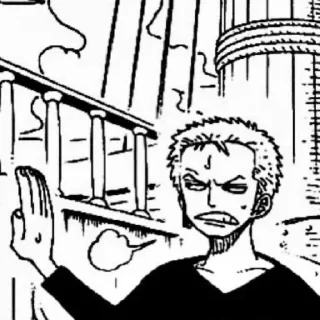 🤢 emoji Roronoa Zoro Telegram sticker 18 of 24