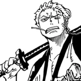 🤨 emoji Roronoa Zoro Telegram sticker 11 of 24