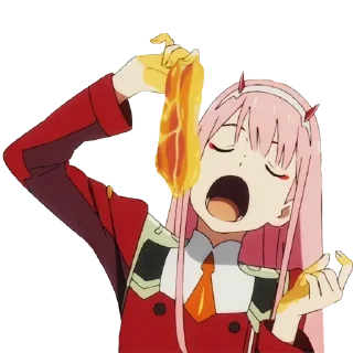 😋 emoji ..:::ZeroTwo:::.. @anime_oboiavi Telegram sticker 21 of 33