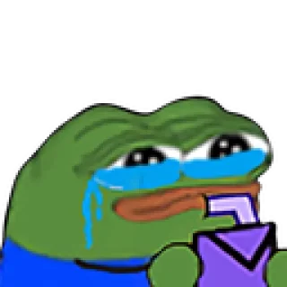 😭 emoji Vtubers and Pepeg and Blackbeard Telegram sticker 2 of 78