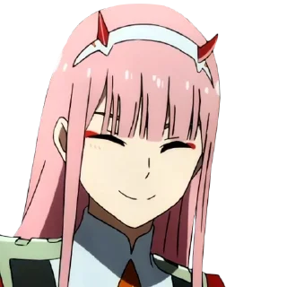😊 emoji ..:::ZeroTwo:::.. @anime_oboiavi Telegram sticker 5 of 33