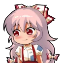 😁 emoji Emoting Mokou Telegram sticker 24 of 71