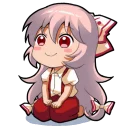 🙂 emoji Emoting Mokou Telegram sticker 20 of 71