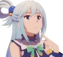 🤔 emoji Aqua Telegram sticker 21 of 120
