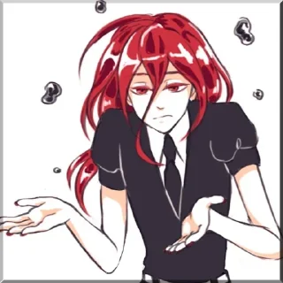 🤷‍♀️ emoji Houseki no Kuni Telegram sticker 7 of 25