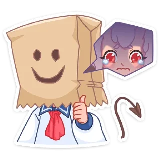🥲 emoji Они-тян; больше - @stickersvk18 + @yooshi69 Telegram sticker 12 of 53