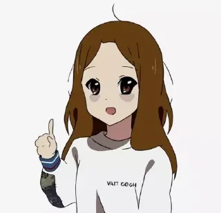 👆 emoji Мор! Гяру Telegram sticker 17 of 41