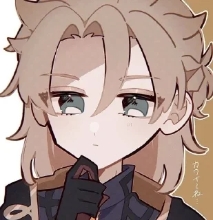 🤔 emoji (Sucrose&Albedo) @brntbruh Telegram sticker 17 of 67