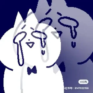 🥲 emoji Funny Chinese Cat Telegram sticker 6 of 120