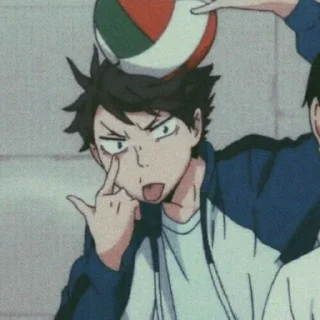 😾 emoji haikyuu ฅ^•ﻌ•^ฅ Telegram sticker 7 of 35
