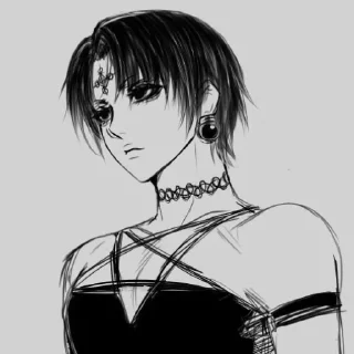 😒 emoji chrollo ฅ^•ﻌ•^ฅ @yellowOOO Telegram sticker 10 of 86