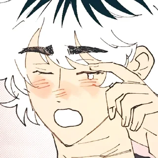 Sticker from 𝆹𝅥 𝆭  ᴄʀᴜsʜ 𝟹s #𝟷 :: @yanani_n