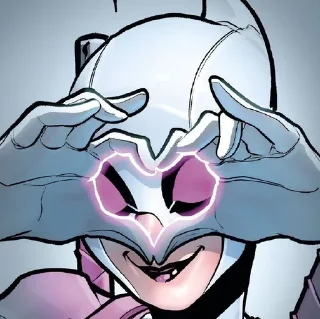 🤍 emoji Elite Gwenpool Telegram sticker 9 of 40